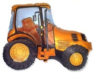 Fóliový balón TRAKTOR, oranžový, 60 cm