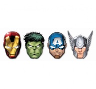 AVENGERS HULK IRON MAN THOR PAPIEROVÉ MASKY 6 KS