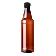 PET plastová fľaša 500ml S HNEDÝM viečkom