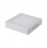 DOWNLIGHT štvorcové stropné svietidlo, biele 6W, prisadené 4K