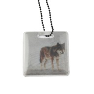 Reflexný Soft Silver Wolf AGR prívesok