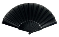 Plastový ventilátor s látkovým prídavkom, čierny