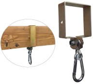 Upevňovacia svorka na hojdačku hojdací hák štvorcový 100x100 mm pozinkovaný