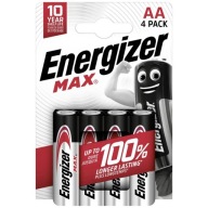 Energizer MAX AA LR06 x4 alkalické batérie