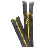 TENKÝ KOVOVÝ Zips VT0 100 cm ZLATÝ 1 ks.