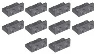 LEGO Zlomená dlaždica 1x2 1x2 C.Sivá Tmavomodrošedá 10 dielikov 6000606 99780