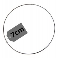 Kovová obruč pre Macrame lapač snov Circle Round Circle Silver 7cm