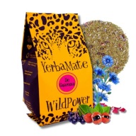 Yerba Mate DE GUARANA 400g WildPower arónia guarana okvetné lístky ruže chrpa