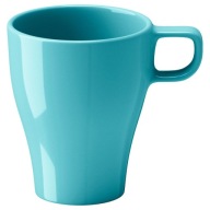 IKEA FARGRIK Kameninový hrnček 250ml TYRKYSOVÝ