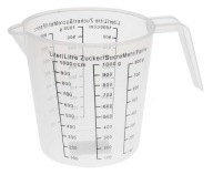 HRNČEK S ODMEROU Džbán Kuchynská odmerka s dielkom 1l 1kg A205
