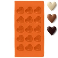 SILIKÓNOVÁ forma na pralinky, čokolády, pečenie koláčikov, SRDCE