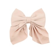 Spona na mašličku do vlasov, veľká, módna, elegantná mašľa na béžovú sponu