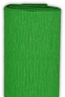 Krčený hodvábny papier - trávovo zelený, 50 x 200 cm