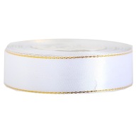 Saténová stuha Golden Stripes 25mm/27m 15ko