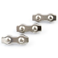 DVOJITÁ SVORKA SEDLA, NEREZ NEREZ INOX, kyselinovzdorná V4 3mm, 1 ks.