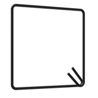 14x20 výstužných strmeňov, rebrovaný drôt A-III