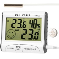 LCD TEPLOMER MINI METEOSTANICA POČASIE HYGROMETER SADA MAGNETOV NA BATÉRIU