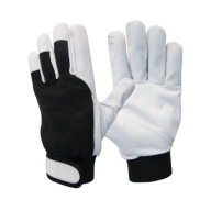Kožené pracovné rukavice AC BLACK 9 - L