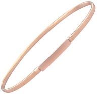 DÁMSKY ELASTICKÝ OPAS, TENKÁ KOVOVÁ SPONA 70CM ZLATÁ BQ53A