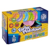 Pastelové plagátové farby 6 farieb 20 ml ASTRA