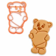 PREMIUM VALENTÍNSKA vykrajovačka BEAR HEART Valentín