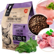 Wiejska Zagroda Suché krmivo pre mačky KURA s KAČICOU a ZELENINOU 400 g