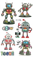 Umývateľné tetovanie pre deti ROBOTS EC346