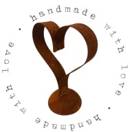 Srdiečko na podstavci ZÁHRADNÝ KVETINÁČ dekorácia dekorácia šperk VALENTÍN