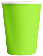 JEDNORÁZOVÉ ZELENÉ POHÁRKY - 6 KS - 8039