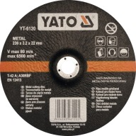 KONVEXNÝ KOVOVÝ ŠTÍT 400x22mm HRÚBKA 3,2 YATO