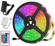 VODEODOLNÉ FAREBNÉ LED RGB LED PÁS VODEODOLNÉ SAMOLEPIACI 5m + DIAĽKOVÉ OVLÁDANIE