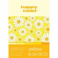 HAPPY COLOR DECO BLOCK A4 170g 20k ŽLTÁ ŽLTÁ