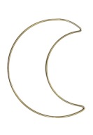 Kovový lapač snov GOLD MOON makramé 13 cm