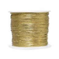 Ozdobná šnúrka - zlatá, 0,8 mm x 100 m