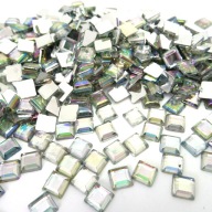 Štvorcové kamienky voľné kamienky dúhové 5 mm 1000