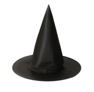 BLACK halloween WITCH klobúk
