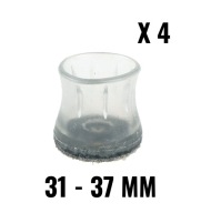 4x krytky nôh stolovej stoličky Ø31-37mm