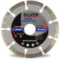 DIAMANTOVÝ DISK 115 x 22,2 x 7 mm STRIEBORNÝ SEGMENT