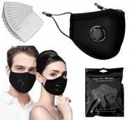 ANTI SMOG maska ​​+ 3x PM2,5 HEPA FILTER