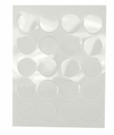 Čiapočka samolepiaca 14mm biely lesk F504 25x