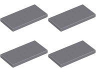 LEGO TILE 87079 TILE 2x4 tmavosivá DBG NEW (4g) 4 ks.