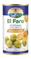 FAROLIVA Zelené olivy plnené pomarančom 350g