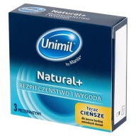 TENKÉ VLHČENÉ KONDÓMY UNIMIL BOX NATURAL+ 3KS