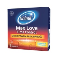 Lubrikované kondómy UNIMIL Max Love Time Control.