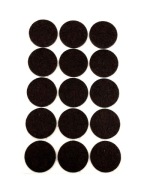 Samolepiace plstené podložky hnedé ⌀28mm 15 ks