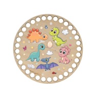 BSZ708-UV Základňa košíka 15cm - farebné dinosaury