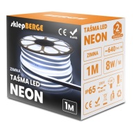 NEON LED pásik 230V 8W studená IP68 1m 30309