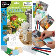 Omaľovánka + kreatívna mozaika pre chlapca MINECRAFT KIDEA set