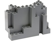LEGO Large Rock BURP Panel Dark Grey 60052 6082
