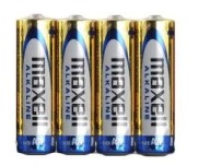 4x MAXELL alkalická batéria AA LR6 R6 zásobník 4ks
